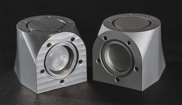 Expect witness marks from tooling and fixturing